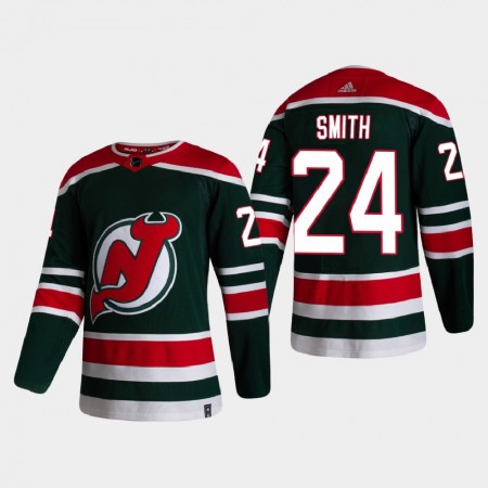 Pánské Hokejový Dres New Jersey Devils Dresy Ty Smith 24 2020-21 Reverse Retro Authentic